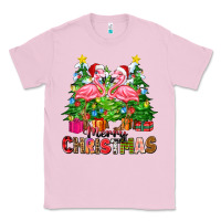 Bubblegum Pink merry christmas flamingo Classic Tee - Zillion Design Studio