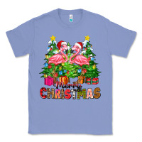 Colony Blue merry christmas flamingo Classic Tee - Zillion Design Studio