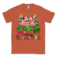 Copper merry christmas flamingo Classic Tee - Zillion Design Studio