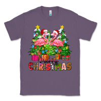 Lavender merry christmas flamingo Classic Tee - Zillion Design Studio