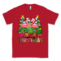 Red merry christmas flamingo Classic Tee - Zillion Design Studio