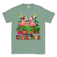 Sage merry christmas flamingo Classic Tee - Zillion Design Studio