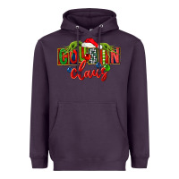 Plum Cousin claus christmas Heavyweight Hoodie - FaDigitalArtStudio