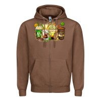 Chestnut beer coffee cups Zipper Hoodie - Zillion Design Studio