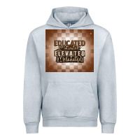 Heather Grey educated motivated elevated melanated Urban Hoodie - MaliasSmallBusiness