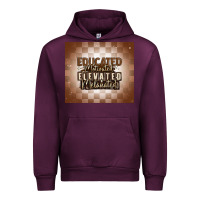 Mauve Wine educated motivated elevated melanated Urban Hoodie - MaliasSmallBusiness