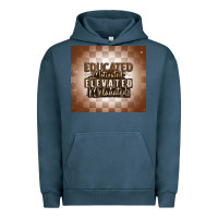 Pigment Midnight Navy educated motivated elevated melanated Urban Hoodie - MaliasSmallBusiness