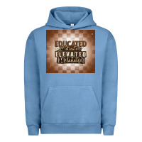 Pigment Pebble Blue educated motivated elevated melanated Urban Hoodie - MaliasSmallBusiness