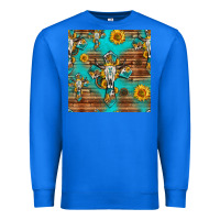 True Royal bull skull cross seamless pattern Premium Sweatshirt - HRA Design Shop