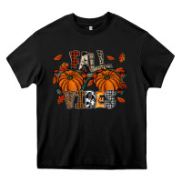 Black autumn style with pumpkins Heavy Core Tee - CowhideDigitalArt