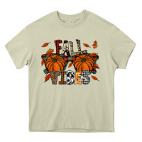 Mossy autumn style with pumpkins Heavy Core Tee - CowhideDigitalArt