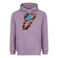 Lavender American lightning bolt Heavyweight Hoodie - Neo Western