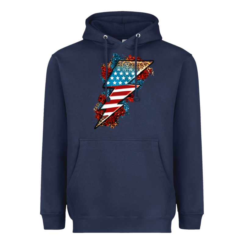 American Lightning Bolt Heavyweight Hoodie by Neo Western | Teevron