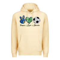 Pina Colada peace love soccer Premium Hoodie - BarkalooDesign