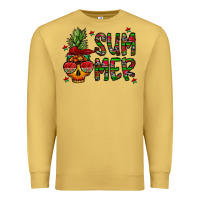 Antique Gold summer vibes Premium Sweatshirt - CowhideDigitalArt