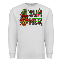 Dove Grey summer vibes Premium Sweatshirt - CowhideDigitalArt