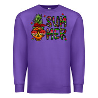 Purple summer vibes Premium Sweatshirt - CowhideDigitalArt