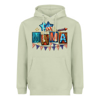 Matcha All American Mama 4th of July Heavyweight Hoodie - CowGirlArtShop