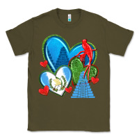 Army Green guatemala hearts Classic Tee - texasbilliewilder