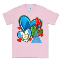 Bubblegum Pink guatemala hearts Classic Tee - texasbilliewilder