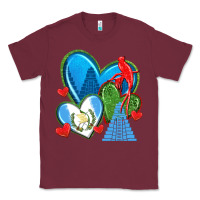 Burgundy guatemala hearts Classic Tee - texasbilliewilder