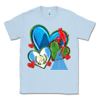 Dusty Blue guatemala hearts Classic Tee - texasbilliewilder