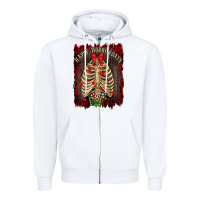White Happy Horrordays Zipper Hoodie - RanaPortraitStore