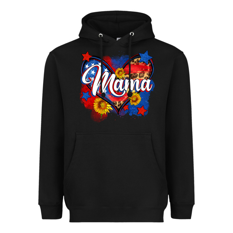 American Mama Heart Heavyweight Hoodie by Neo Western | Teevron