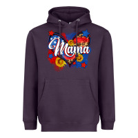 Plum American mama heart Heavyweight Hoodie - Neo Western