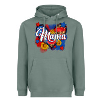Sage American mama heart Heavyweight Hoodie - Neo Western