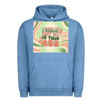 Pigment Pebble Blue i might be a handful but so is this ass Urban Hoodie - MaliasSmallBusiness