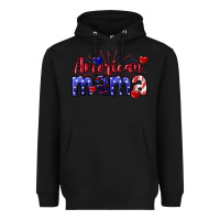 Black American Mama 4th of july Heavyweight Hoodie - CowGirlArtShop