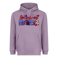 Lavender American Mama 4th of july Heavyweight Hoodie - CowGirlArtShop