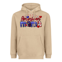 Mushroom American Mama 4th of july Heavyweight Hoodie - CowGirlArtShop