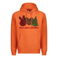 Carrot peace love christmas Premium Hoodie - BarkalooDesign