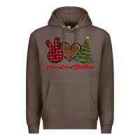 Coffee peace love christmas Premium Hoodie - BarkalooDesign