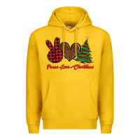 Lemon peace love christmas Premium Hoodie - BarkalooDesign