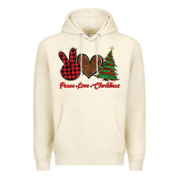 Sandshell peace love christmas Premium Hoodie - BarkalooDesign