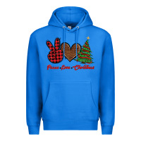 True Royal peace love christmas Premium Hoodie - BarkalooDesign