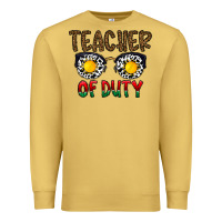 Antique Gold teacher of duty Premium Sweatshirt - CowhideDigitalArt