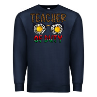 Navy teacher of duty Premium Sweatshirt - CowhideDigitalArt
