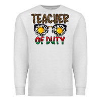 Oatmeal Heather teacher of duty Premium Sweatshirt - CowhideDigitalArt