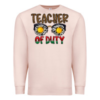 Pale Pink teacher of duty Premium Sweatshirt - CowhideDigitalArt