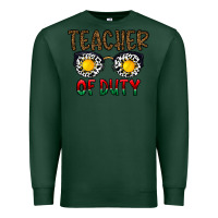 Sports Green teacher of duty Premium Sweatshirt - CowhideDigitalArt
