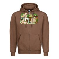 Chestnut sheep coffee cups Zipper Hoodie - Zillion Design Studio