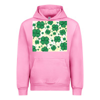 Fuchsia Pink st patrick clover Urban Hoodie - MaliasSmallBusiness