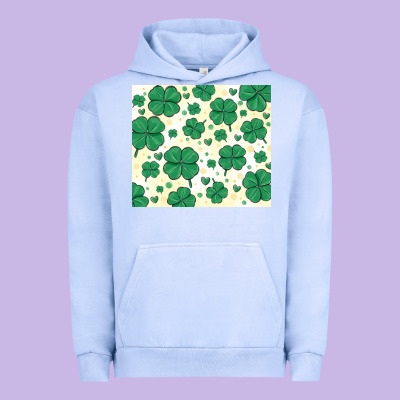 St Patrick Clover Urban Hoodie Designed By Maliassmallbusiness