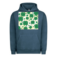 Pigment Midnight Navy st patrick clover Urban Hoodie - MaliasSmallBusiness