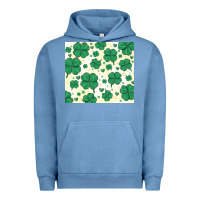 Pigment Pebble Blue st patrick clover Urban Hoodie - MaliasSmallBusiness