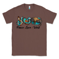 Chestnut peace love west bison Classic Tee - RanaPortraitStore